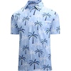 image:imageAlex Vando Mens Hawaiian Golf Shirt Moisture Wicking Digital Print Golf Shirts for MenPalm Tree Silhouette
