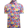 image:imageAlex Vando Mens Hawaiian Golf Shirt Moisture Wicking Digital Print Golf Shirts for MenTropical Fruit Floral
