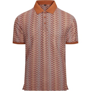 image:imageAlex Vando Mens Polo Shirts Short Sleeve Regular Fit Fashion Designed ShirtBrown Lace