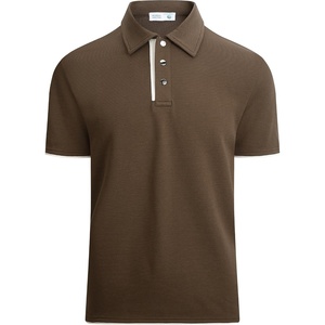 image:imageAlex Vando Mens Polo Shirts Short Sleeve Regular Fit Fashion Designed ShirtCoffee 54