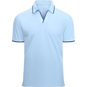 image:imageAlex Vando Mens Polo Shirts Short Sleeve Regular Fit Fashion Designed ShirtFashion Blue