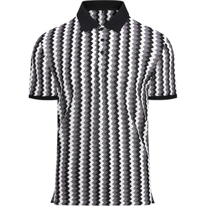 image:imageAlex Vando Mens Polo Shirts Short Sleeve Regular Fit Fashion Designed ShirtWhite Multi Lace