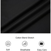 image:imageAlex Vando Mens Fashion Regular Fit Cotton Stretch Business Dress Shirt  Soft poplinpaisley inner accentsshapelockingdaily amp evening matchingBlack