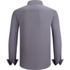 image:imageAlex Vando Mens Fashion Regular Fit Cotton Stretch Business Dress Shirt  Soft poplinpaisley inner accentsshapelockingdaily amp evening matchingCharcoal