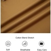 image:imageAlex Vando Mens Fashion Regular Fit Cotton Stretch Business Dress Shirt  Soft poplinpaisley inner accentsshapelockingdaily amp evening matchingKhaki