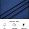 image:imageAlex Vando Mens Fashion Regular Fit Cotton Stretch Business Dress Shirt  Soft poplinpaisley inner accentsshapelockingdaily amp evening matchingNavy