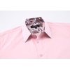 image:imageAlex Vando Mens Fashion Regular Fit Cotton Stretch Business Dress Shirt  Soft poplinpaisley inner accentsshapelockingdaily amp evening matchingPink