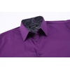 image:imageAlex Vando Mens Fashion Regular Fit Cotton Stretch Business Dress Shirt  Soft poplinpaisley inner accentsshapelockingdaily amp evening matchingPurple