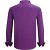 image:imageAlex Vando Mens Fashion Regular Fit Cotton Stretch Business Dress Shirt  Soft poplinpaisley inner accentsshapelockingdaily amp evening matchingPurple