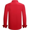 image:imageAlex Vando Mens Fashion Regular Fit Cotton Stretch Business Dress Shirt  Soft poplinpaisley inner accentsshapelockingdaily amp evening matchingRed