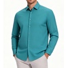 image:imageAlex Vando Mens Wrinkle Resistant Business Casual Stretch Dress Shirt  Lightweight silky textureeasy washneat silhouetteflexible mobilitymultiscene matchinglow upkeepdaily office amp travelTeal