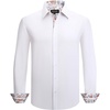 image:imageAlex Vando Mens Fashion Regular Fit Cotton Stretch Business Dress Shirt  Soft poplinpaisley inner accentsshapelockingdaily amp evening matchingWhite