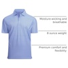 image:imageAlex Vando Mens Golf Shirt Moisture Wicking Classic Print Golf Shirts  Shape amp color retainingLow maintenanceMultiscene active apparelBlack Square 25