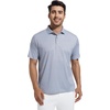image:imageAlex Vando Mens Golf Shirt Moisture Wicking Classic Print Golf Shirts  Shape amp color retainingLow maintenanceMultiscene active apparelBlue Circle
