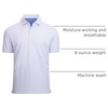 image:imageAlex Vando Mens Golf Shirt Moisture Wicking Classic Print Golf Shirts  Shape amp color retainingLow maintenanceMultiscene active apparelBlue Dots