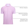 image:imageAlex Vando Mens Golf Shirt Moisture Wicking Classic Print Golf Shirts  Shape amp color retainingLow maintenanceMultiscene active apparelPink Dots