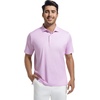 image:imageAlex Vando Mens Golf Shirt Moisture Wicking Classic Print Golf Shirts  Shape amp color retainingLow maintenanceMultiscene active apparelPink Dots