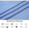 image:imageAlex Vando Mens Golf Shirt Moisture Wicking Classic Print Golf Shirts  Shape amp color retainingLow maintenanceMultiscene active apparelWhite Blue Square