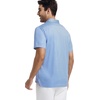 image:imageAlex Vando Mens Golf Shirt Moisture Wicking Classic Print Golf Shirts  Shape amp color retainingLow maintenanceMultiscene active apparelWhite Blue Square