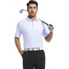 image:imageAlex Vando Mens Golf Shirt Moisture Wicking Classic Print Golf Shirts  Shape amp color retainingLow maintenanceMultiscene active apparelWhite Circle