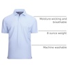 image:imageAlex Vando Mens Golf Shirt Moisture Wicking Classic Print Golf Shirts  Shape amp color retainingLow maintenanceMultiscene active apparelWhite Clover 25