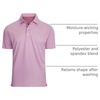 image:imageAlex Vando Mens Golf Shirt Moisture Wicking Classic Print Golf Shirts  Shape amp color retainingLow maintenanceMultiscene active apparelWine Diamond