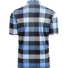 image:imageAlex Vando Mens Golf Shirt Moisture Wicking Print Performance Polo Shirt  UPF40 UV shielding Lightweight Contrast collar piping Fullbody patterns Machine washable Multisport topBlue Plaid