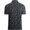 image:imageAlex Vando Mens Golf Shirt Moisture Wicking Print Performance Polo Shirt  UPF40 UV shielding Lightweight Contrast collar piping Fullbody patterns Machine washable Multisport topBlack Golf Club Bag