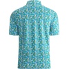 image:imageAlex Vando Mens Golf Shirt Moisture Wicking Print Performance Polo Shirt  UPF40 UV shielding Lightweight Contrast collar piping Fullbody patterns Machine washable Multisport topGreen Impression