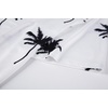 image:imageAlex Vando Mens Golf Shirt Moisture Wicking Print Performance Polo Shirt  UPF40 UV shielding Lightweight Contrast collar piping Fullbody patterns Machine washable Multisport topWhite Palm Tree