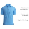 image:imageAlex Vando Mens Golf Shirt Moisture Wicking Print Performance Polo Shirt  UPF40 UV shielding Lightweight Contrast collar piping Fullbody patterns Machine washable Multisport topBlue Cross
