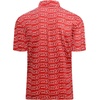 image:imageAlex Vando Mens Golf Shirt Moisture Wicking Print Performance Polo Shirt  UPF40 UV shielding Lightweight Contrast collar piping Fullbody patterns Machine washable Multisport topRed a