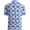 image:imageAlex Vando Mens Golf Shirt Moisture Wicking Print Performance Polo Shirt  UPF40 UV shielding Lightweight Contrast collar piping Fullbody patterns Machine washable Multisport topRoyal Leaf