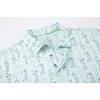 image:imageAlex Vando Mens Golf Shirt Moisture Wicking Print Performance Polo Shirt  UPF40 UV shielding Lightweight Contrast collar piping Fullbody patterns Machine washable Multisport topGreen Sweep Men