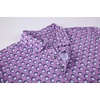 image:imageAlex Vando Mens Golf Shirt Moisture Wicking Print Performance Polo Shirt  UPF40 UV shielding Lightweight Contrast collar piping Fullbody patterns Machine washable Multisport topPurple Golf Ball