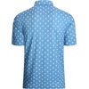 image:imageAlex Vando Mens Golf Shirt Moisture Wicking Print Performance Polo Shirt  UPF40 UV shielding Lightweight Contrast collar piping Fullbody patterns Machine washable Multisport topDusty Blue Ball