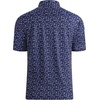 image:imageAlex Vando Mens Golf Shirt Moisture Wicking Print Performance Polo Shirt  UPF40 UV shielding Lightweight Contrast collar piping Fullbody patterns Machine washable Multisport topNavy Golf Element