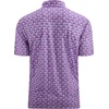 image:imageAlex Vando Mens Golf Shirt Moisture Wicking Print Performance Polo Shirt  UPF40 UV shielding Lightweight Contrast collar piping Fullbody patterns Machine washable Multisport topPurple Golf Ball