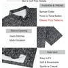 image:imageAlex Vando Mens Printed Golf Shirt Cooling Short Sleeve Dress Polo Shirts  Cool mesh textile Tagless seamless neckband Quick dry 4way stretchBlack Paisley