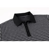 image:imageAlex Vando Mens Printed Golf Shirt Cooling Short Sleeve Dress Polo Shirts  Cool mesh textile Tagless seamless neckband Quick dry 4way stretchBlackGrey
