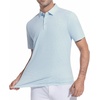 image:imageAlex Vando Mens Printed Golf Shirt Cooling Short Sleeve Dress Polo Shirts  Cool mesh textile Tagless seamless neckband Quick dry 4way stretchBlue Dots