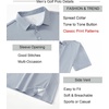 image:imageAlex Vando Mens Printed Golf Shirt Cooling Short Sleeve Dress Polo Shirts  Cool mesh textile Tagless seamless neckband Quick dry 4way stretchBlue Grey Check
