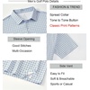 image:imageAlex Vando Mens Printed Golf Shirt Cooling Short Sleeve Dress Polo Shirts  Cool mesh textile Tagless seamless neckband Quick dry 4way stretchBlue Navy Check
