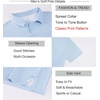 image:imageAlex Vando Mens Printed Golf Shirt Cooling Short Sleeve Dress Polo Shirts  Cool mesh textile Tagless seamless neckband Quick dry 4way stretchBlue Slant Check