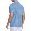 image:imageAlex Vando Mens Printed Golf Shirt Cooling Short Sleeve Dress Polo Shirts  Cool mesh textile Tagless seamless neckband Quick dry 4way stretchBlue White Check