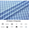 image:imageAlex Vando Mens Printed Golf Shirt Cooling Short Sleeve Dress Polo Shirts  Cool mesh textile Tagless seamless neckband Quick dry 4way stretchBlue White Check