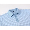image:imageAlex Vando Mens Printed Golf Shirt Cooling Short Sleeve Dress Polo Shirts  Cool mesh textile Tagless seamless neckband Quick dry 4way stretchBlueWhite