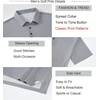image:imageAlex Vando Mens Printed Golf Shirt Cooling Short Sleeve Dress Polo Shirts  Cool mesh textile Tagless seamless neckband Quick dry 4way stretchNavy Grey Check