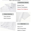 image:imageAlex Vando Mens Printed Golf Shirt Cooling Short Sleeve Dress Polo Shirts  Cool mesh textile Tagless seamless neckband Quick dry 4way stretchPink Flower
