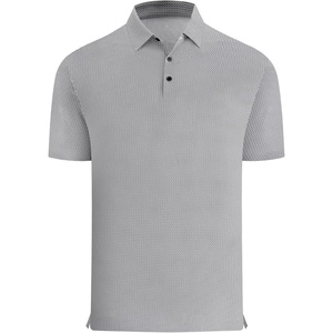 image:imageAlex Vando Mens Printed Golf Shirt Cooling Short Sleeve Dress Polo Shirts  Cool mesh textile Tagless seamless neckband Quick dry 4way stretchBlack Diamond  Dots